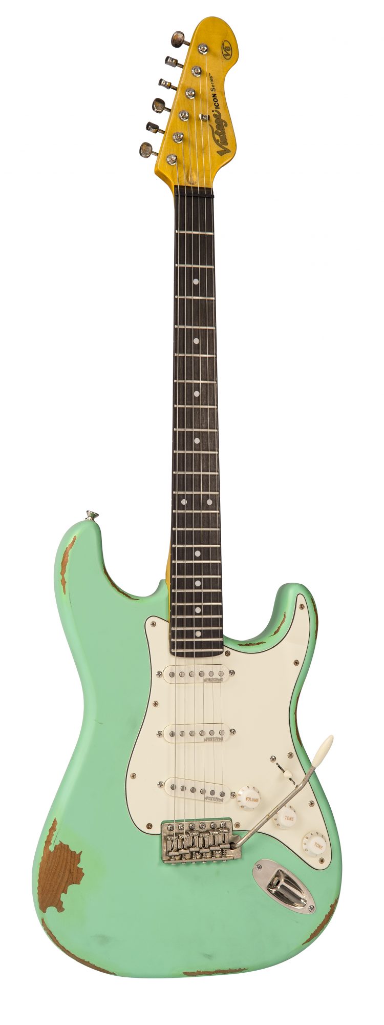 Solformørkelse tag værst Vintage Guitars Icon V6 Electric Guitar -Ventura Green - Total Music Source
