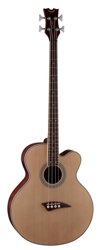 Dean 4 String Acoustic/Electric Bass, Dean Electronics, Spruce Top/Natural, EABC