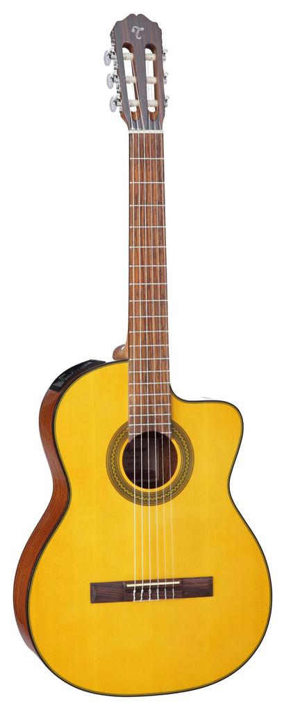 Takamine G Series GC1CE-NAT Acoustic-Electric Classical Cutaway Guitar, Natural, GC1CENAT