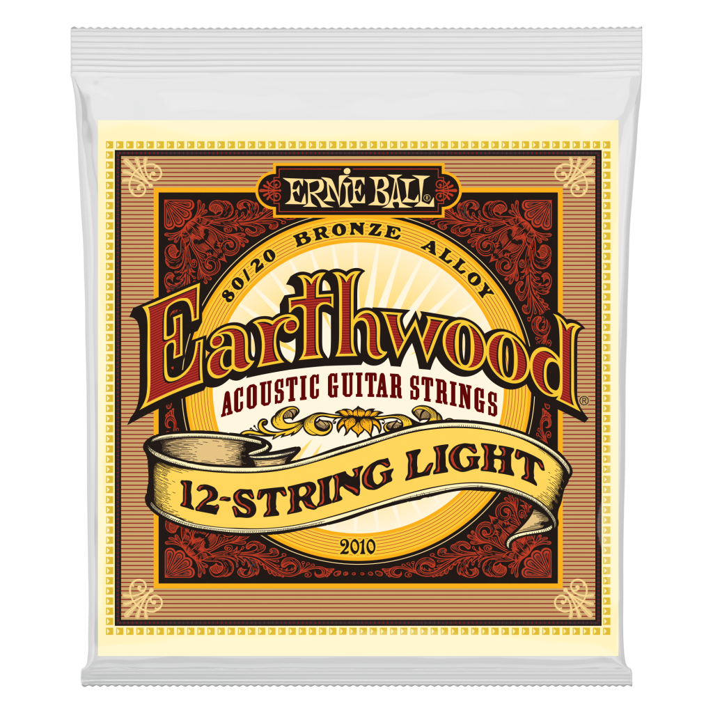 Ernie Ball P02010 Earthwood 12-String Light 80/20 Bronze Acoustic Set, .009 - .046