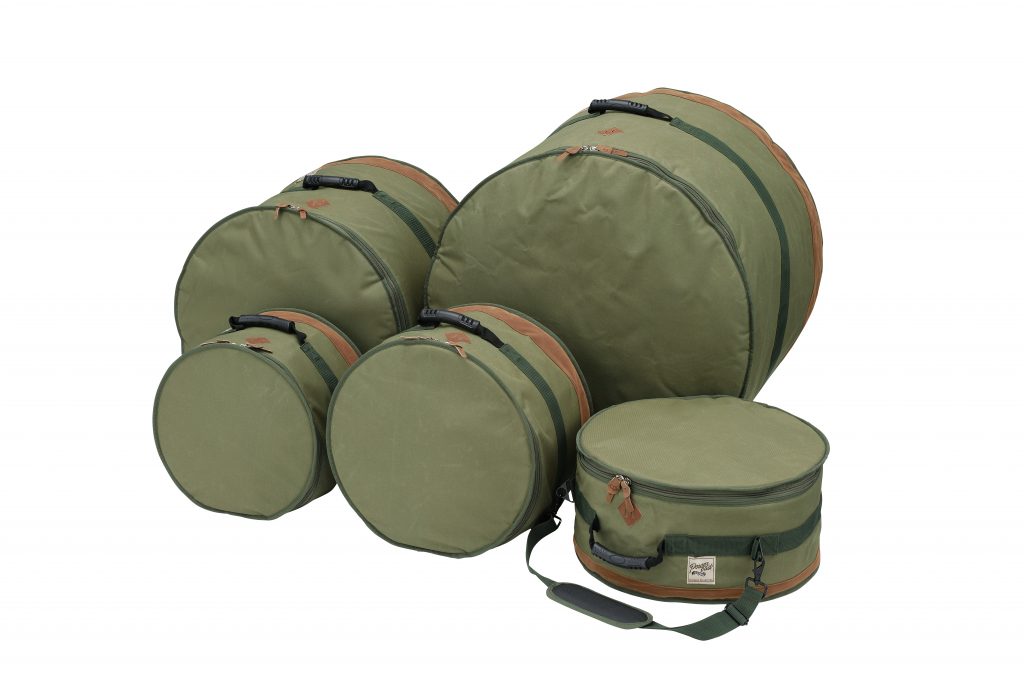 Tama Powerpad Designer 5-Piece Drum Kit Bag Set, Moss Green, TDSS52KMG