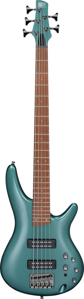 Ibanez SR305E 5-String Electric Bass Guitar (Metallic Sage Green)