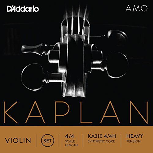 D'Addario Kaplan Amo Violin String Set, 4/4 Scale, Heavy Tension