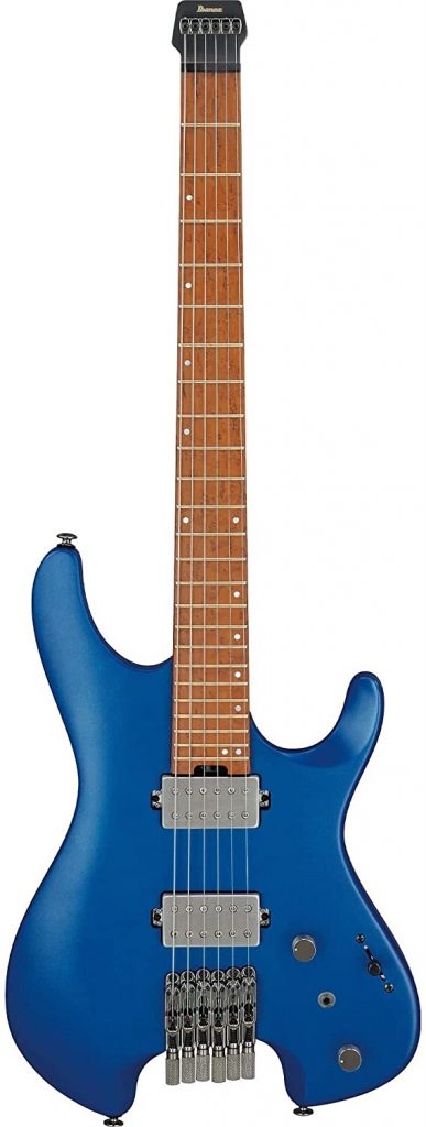 Ibanez Q52 Q Standard Headless Electric Guitar, Laser Blue Matte w/Gig Bag