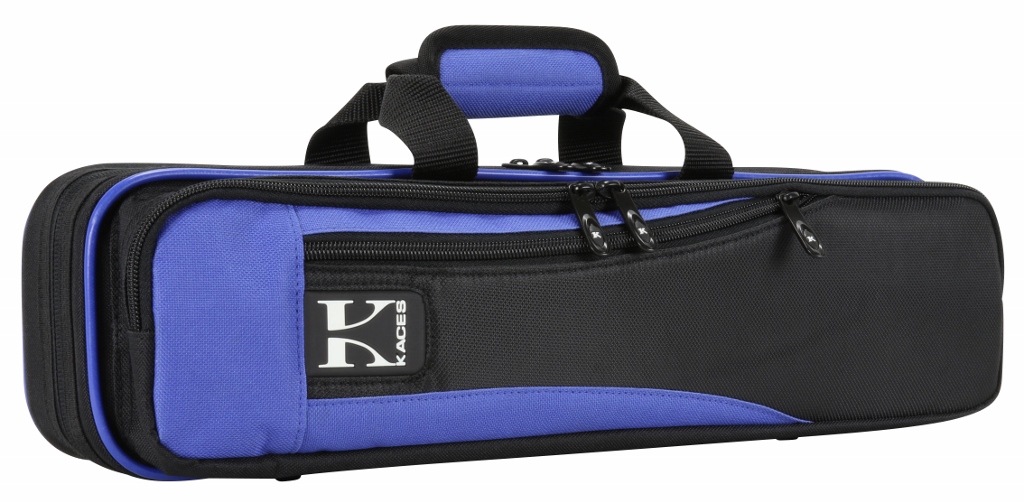 Kaces Lightweight Hardshell Flute Case, Blue, KBO-FLBL