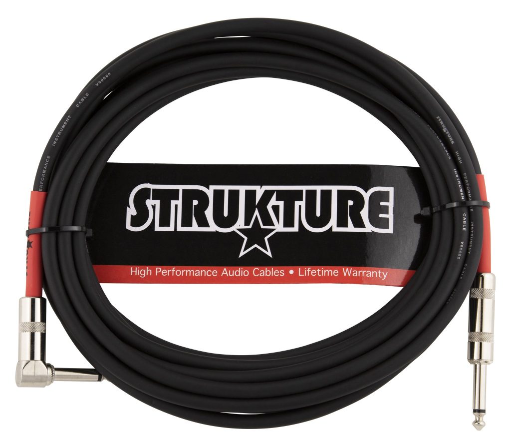 Strukture 1/4'- RT Angle, 20' Pro Series 7 MM Instrument Cable, PRO207GR