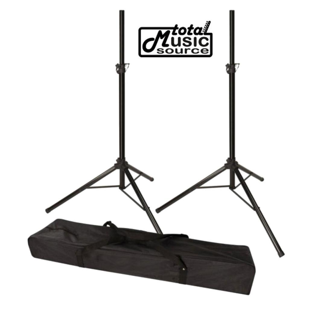 Strukture Promo Speaker Stand Pack - 2 Heavy Duty Steel Stands w/ Nylon Carry