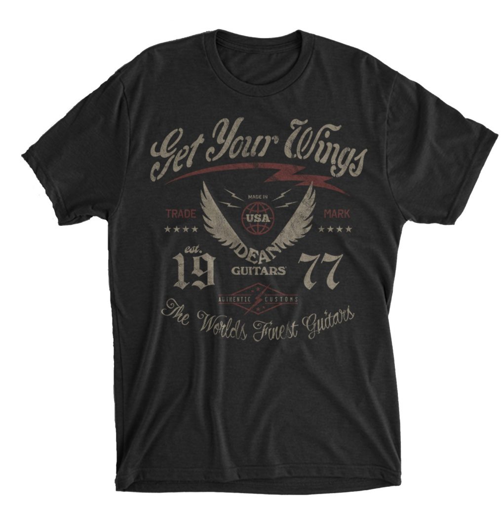 Dean Guitars Get Your Wings 1977 T-Shirt, Small