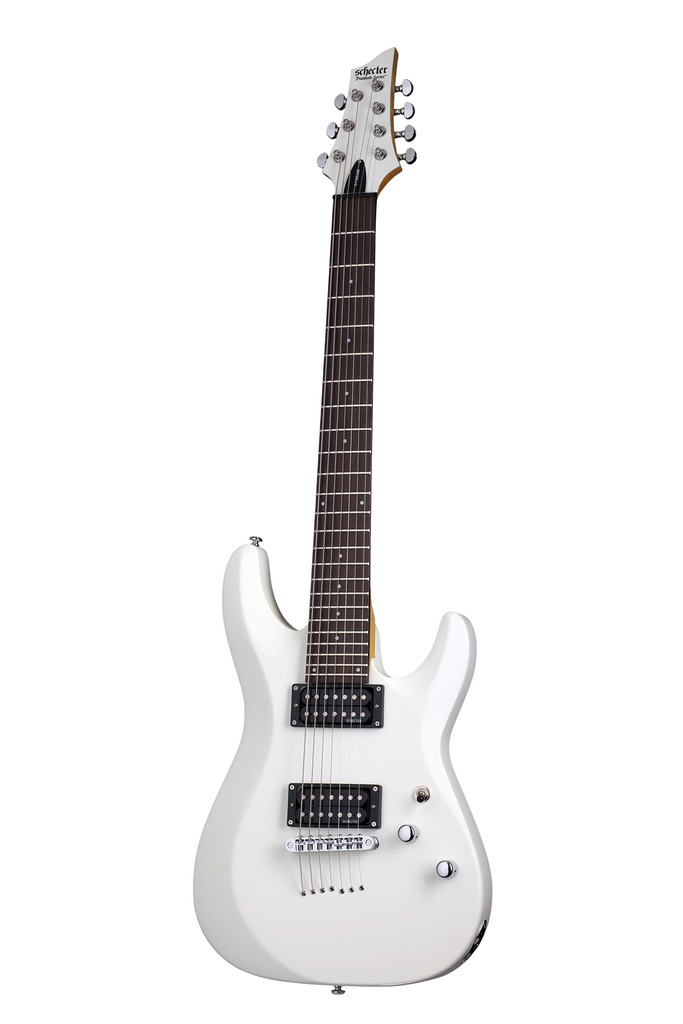 Schecter C-7 Deluxe guitar Satin White *NEW*