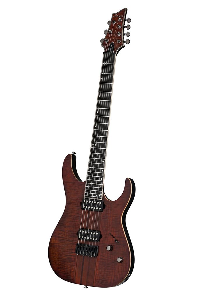 Schecter Banshee Elite 7-String Solid-Body Electric Guitar, Cat's Eye Pearl, 1262