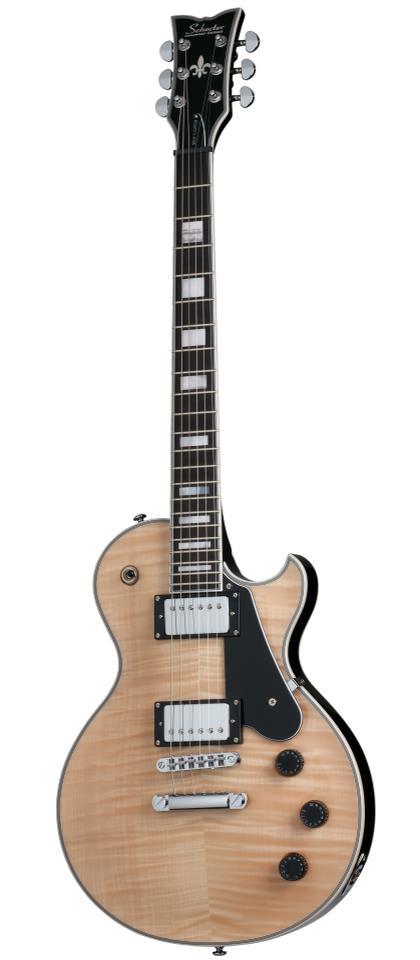 Schecter Solo-II Custom Solid-Body Electric Guitar, Natural, 655