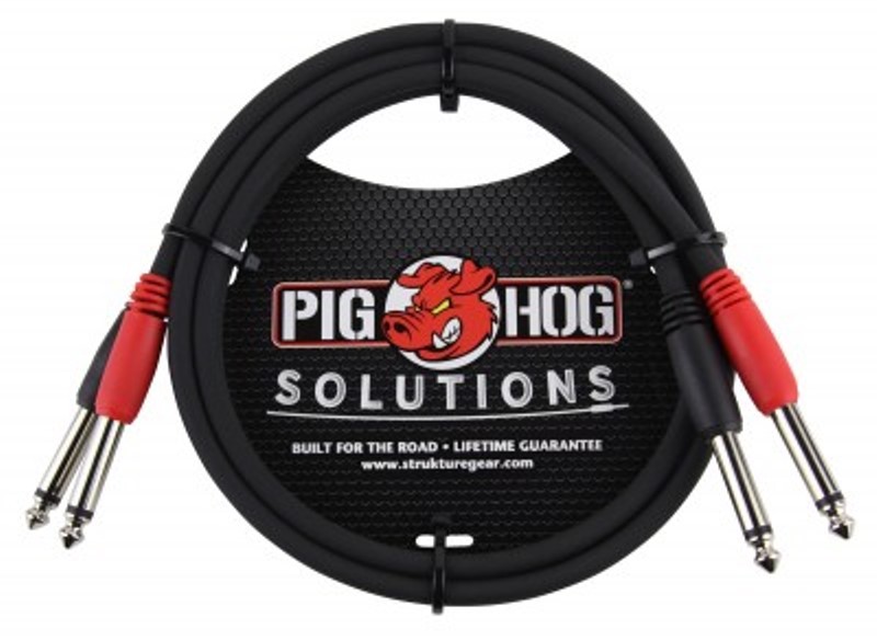 Pig Hog Solutions - 3ft 1/4'-1/4' Dual Cable, PD-21403