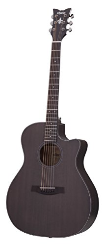 Schecter 3713 Acoustic-Electric Guitar, Satin See-Thru Black