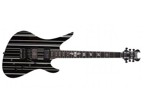 Schecter 1741 Synyster Gates Custom-S, Black/Silver Stripes