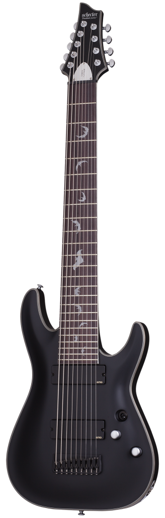 Schecter Damien Platinum-9 Electric Guitar Satin Black, 1193