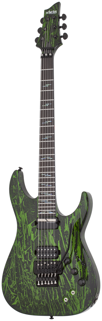 Schecter 1471 C-1 FR S Silver Mountain Guitar, Ebony Fretboard, Toxic Venom