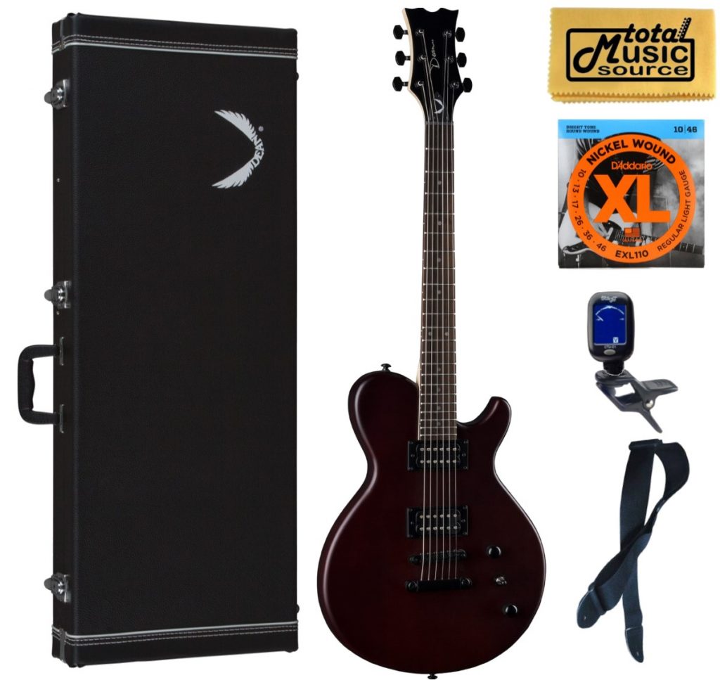 Dean EVO XM SN Solid Body Electric Guitar w/ Dual Humbuckers, Hard Case Bundle