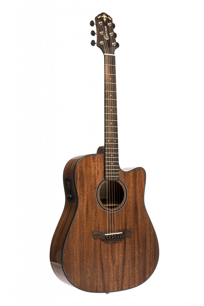Crafter Able Series Dreadnaught A/E Cutaway Guitar, Solid Mahogany Top, ABLE D635CE N