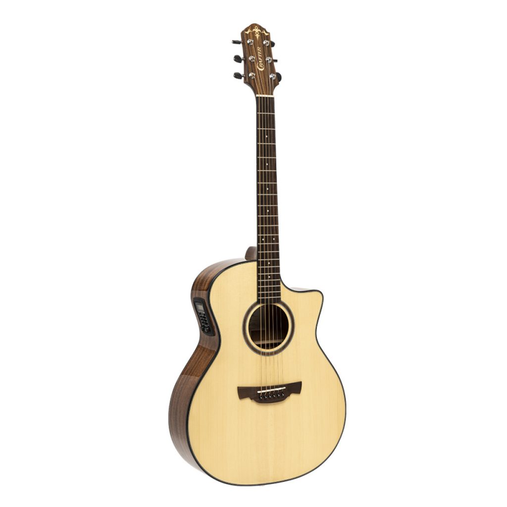 Crafter Able Grand Auditorium A/E Cutaway Guitar, Solid Spruce Top, ABLE G600CE N