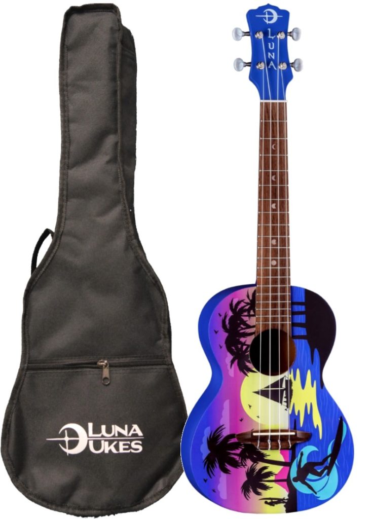 Luna Guitars Kauwela Summer Tenor Ukulele  W/Gigbag, UKE KAUWELA T
