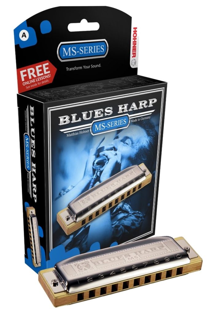 Hohner Blues Harp Harmonica - Key of A, 532BX-A