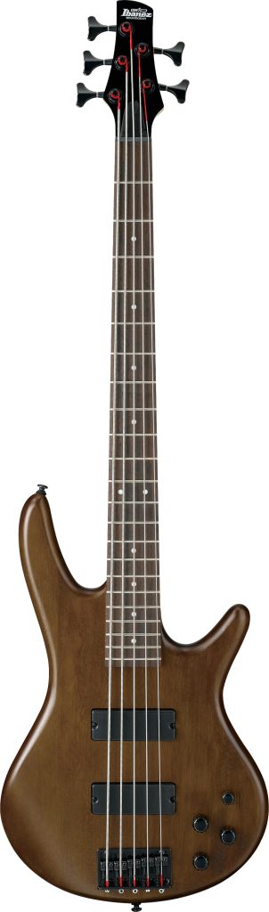 Ibanez GSR205B 5-String Electric Bass Guitar, Right-Hand, Walnut Flat