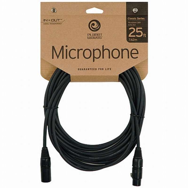Planet Waves Classic Series XLR Microphone Cable, 25 feet, PW-CMIC-25