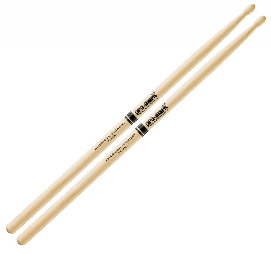 Promark American Hickory Classic 5A Drumsticks, Oval Tip, Single Pair