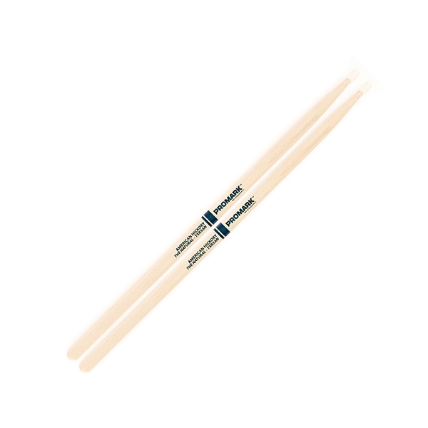 Promark TXR5AN American Hickory Natural Nylon Tip, Single Pair, Unlacquered