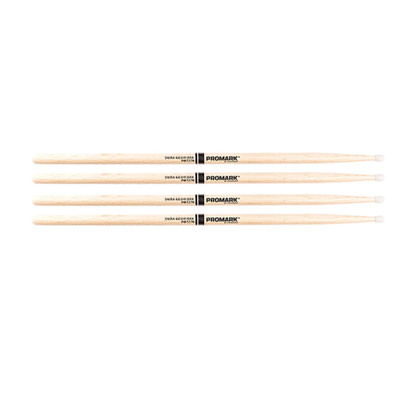2 PACK Promark Shira Kashi Oak 727 Nylon Tip drumstick, PW727N-2