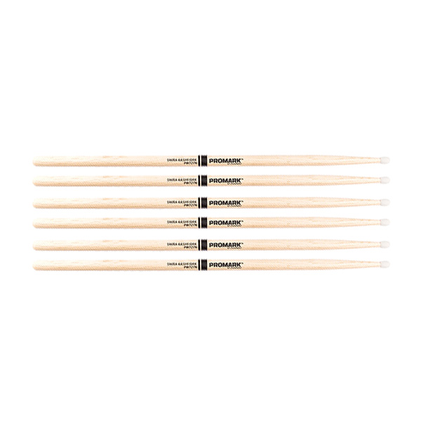 3 PACK Promark Shira Kashi Oak 727 Nylon Tip drumstick, PW727N-3