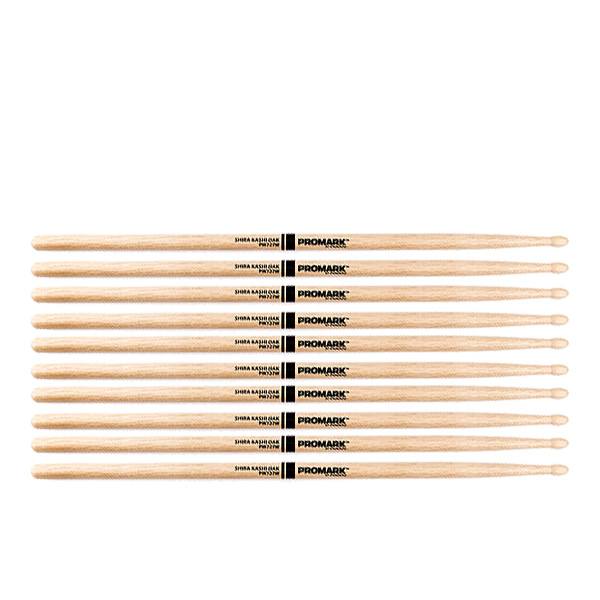 5 PACK Promark Shira Kashi Oak 727 Wood Tip drumstick, PW272W-5