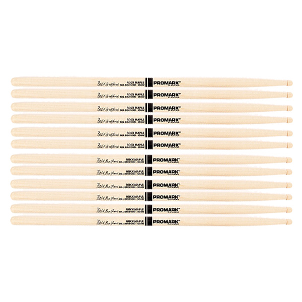 6 PACK Promark SD4W American Maple Bill Bruford Autograph Model Wood Tip SD4W-6