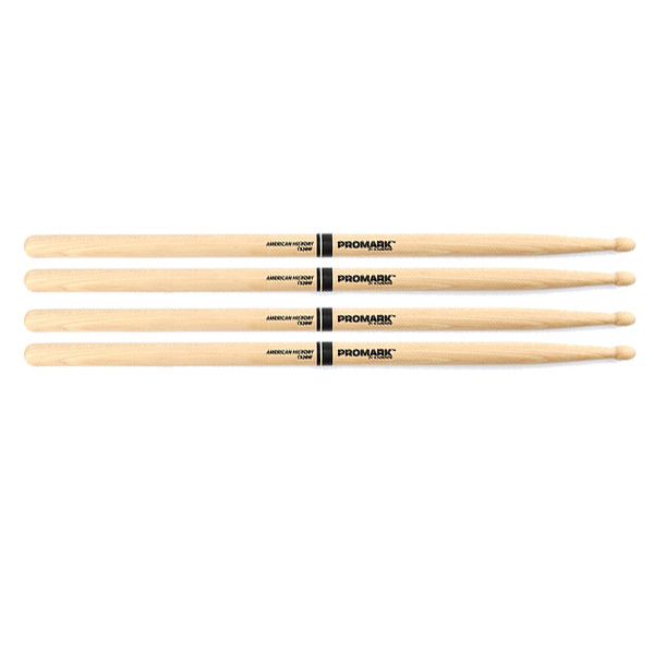 2 PACK Promark TX2BW American Hickory Wood Tip TX2BW-2
