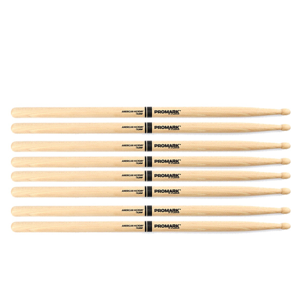4 PACK Promark TX2BW American Hickory Wood Tip TX2BW-4