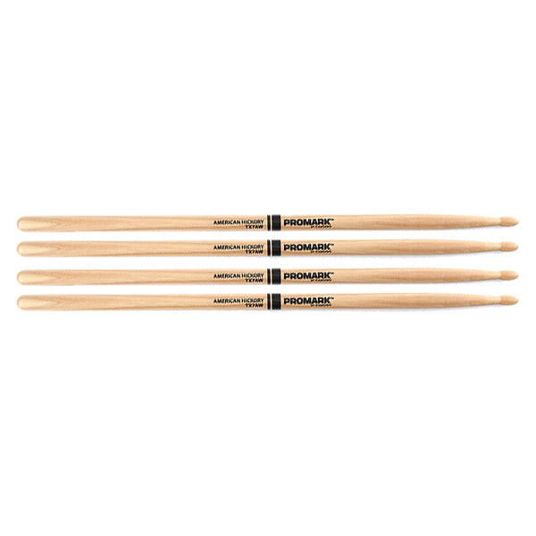 2 PACK Promark TX7AW American Hickory Wood Tip TX7AW-2