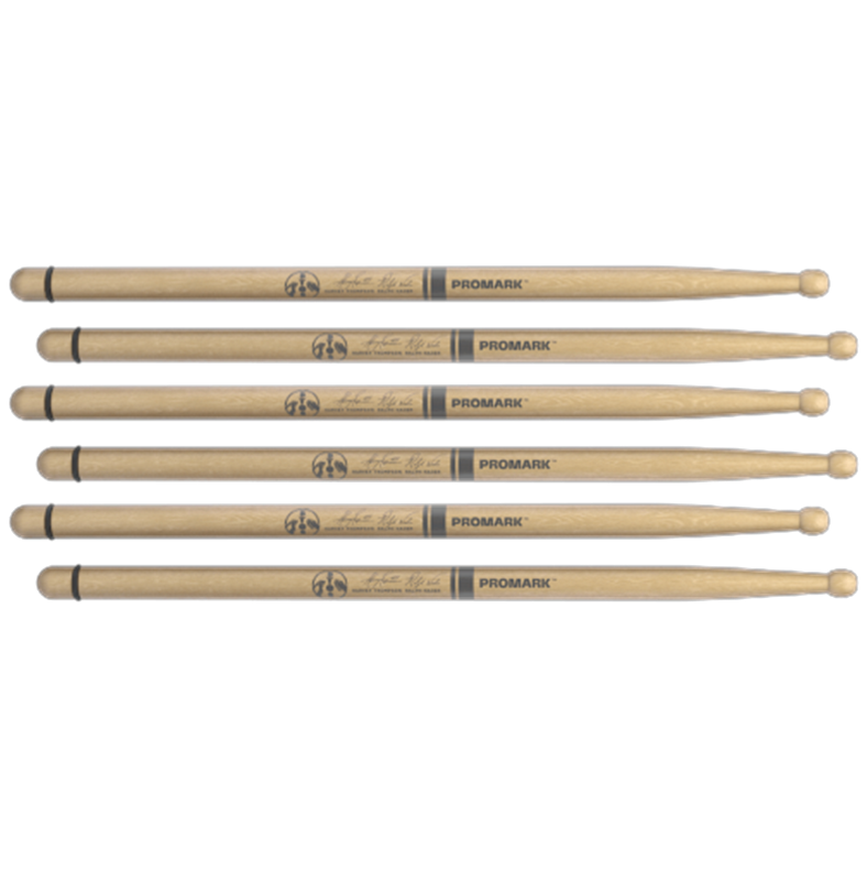 3 PACK ProMark TXDCBYOSW Signature BYOS, Hickory Tip Marching Drumsticks