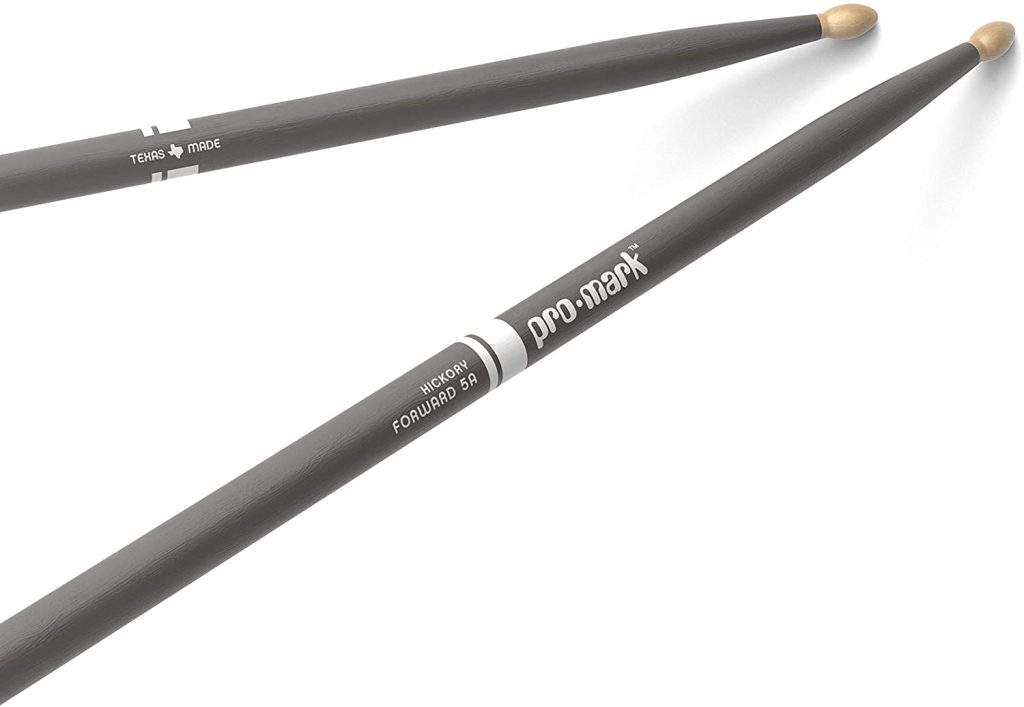 ProMark Classic Forward 5A Painted Gray Hickory Drumsticks, Oval Wood Tip, One Pair
