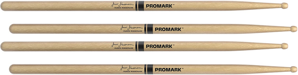 2 PACK ProMark Marco Minnemann Signature Drumsticks, Hickory Wood Tip