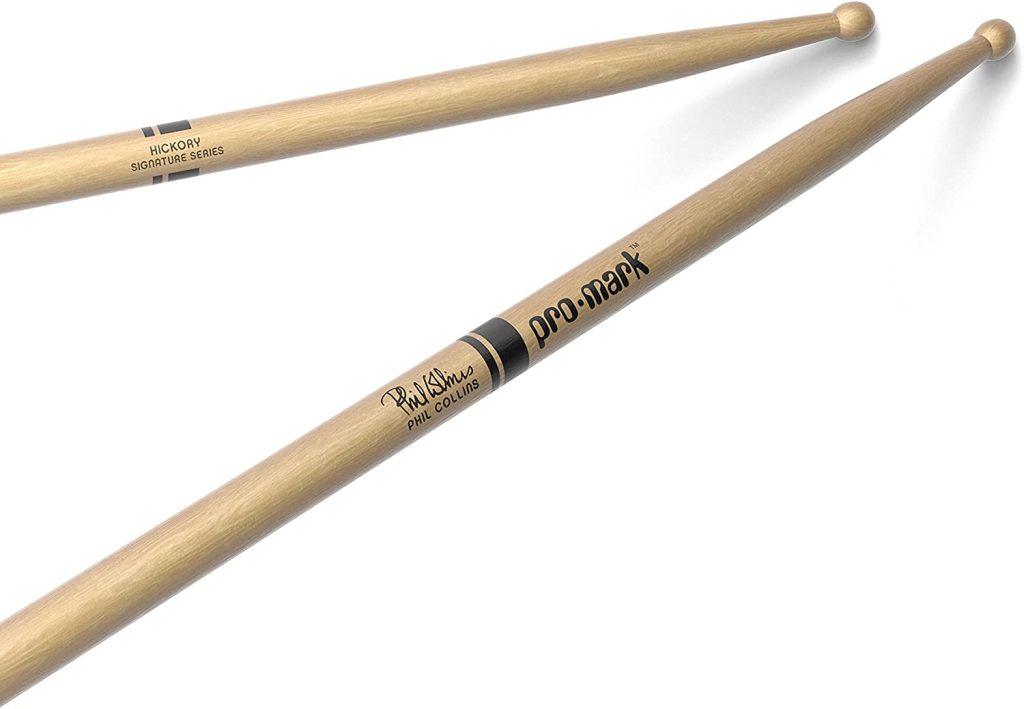 ProMark Phil Collins Hickory Drumsticks, Wood Tip, One Pair