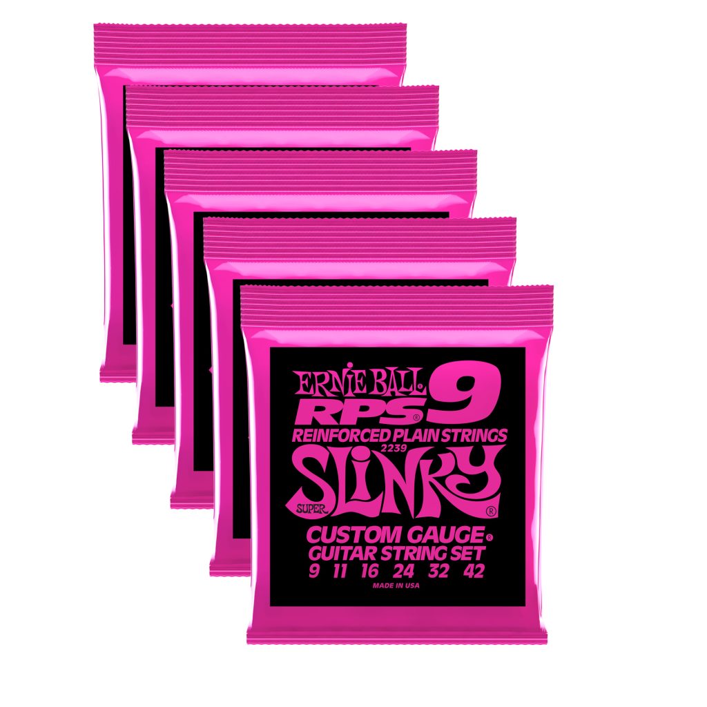 5 PACK Ernie Ball RPS Super Slinky Electric Guitar Strings, Made in USA