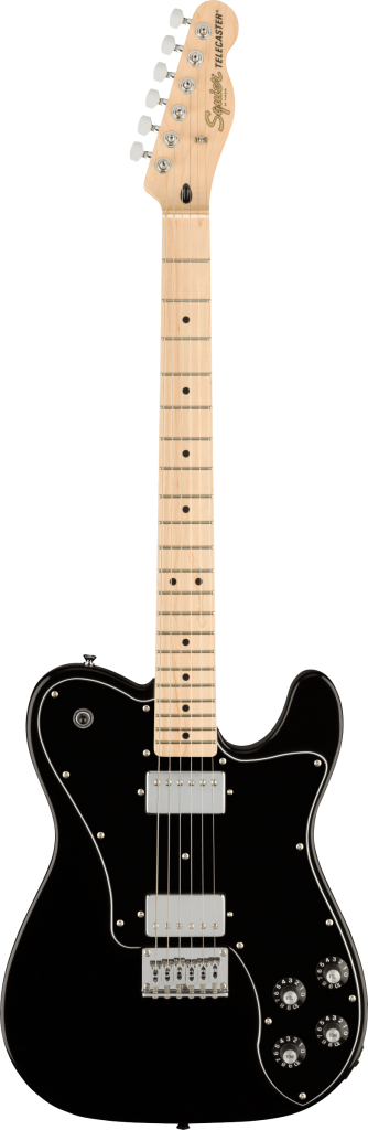 Squier Affinity Series Telecaster Deluxe Electric Guitar - Black with Maple Fingerboard