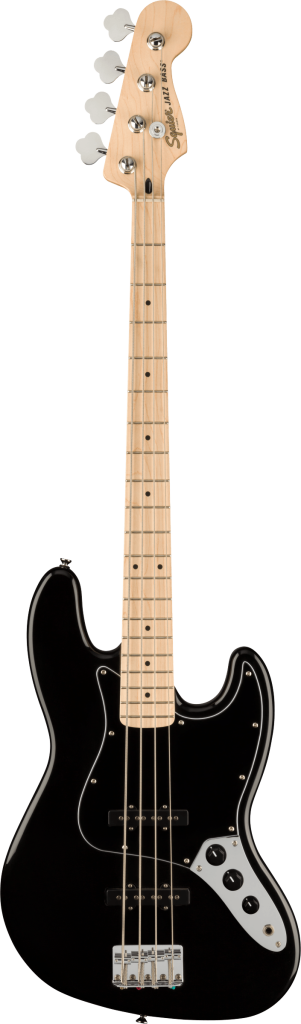 Squier Affinity Series Jazz Bass Black with Maple Fingerboard
