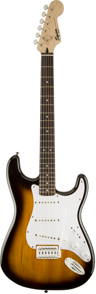 Squier by Fender Bullet Stratocaster Hard Tail Beginner Electric Guitar - Brown Sunburst