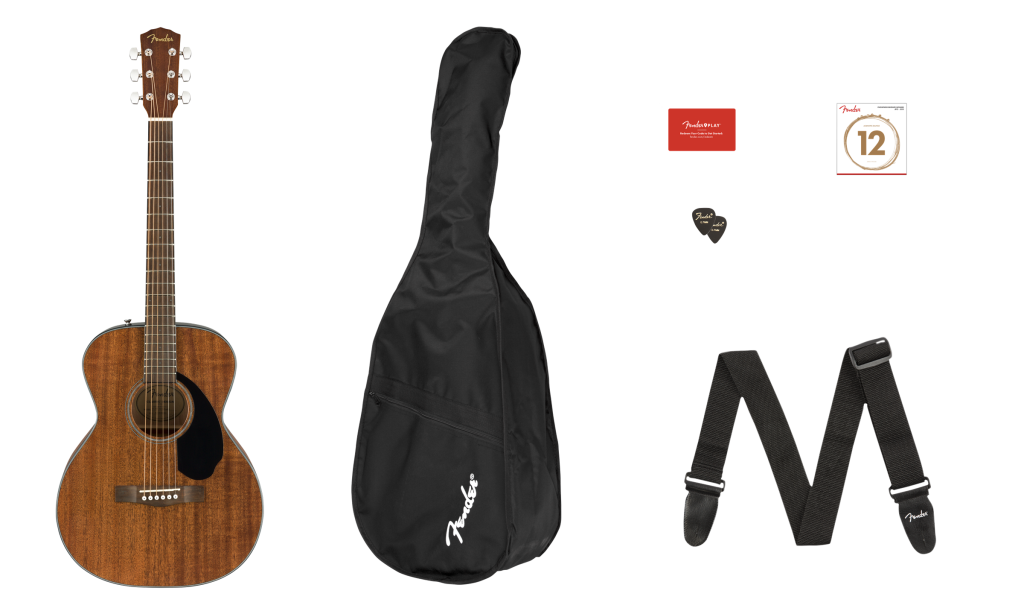 Fender 6 String CC-60S V2 Mahogany Acoustic Guitar Pack