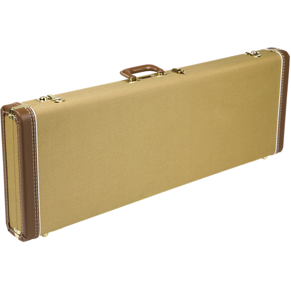 Fender G&G Deluxe Hardshell Case for Strat/Tele - Tweed w/ Red Poodle Plush Interior