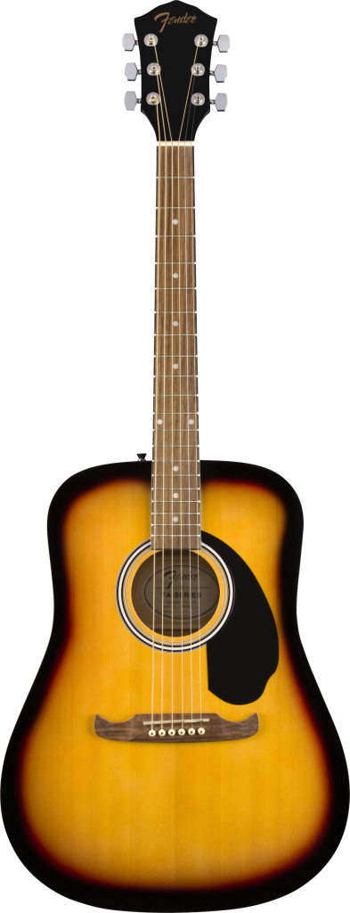 Fender FA-125 Dreadnought Acoustic Guitar w/ Bag, Walnut Fingerboard, Sunburst