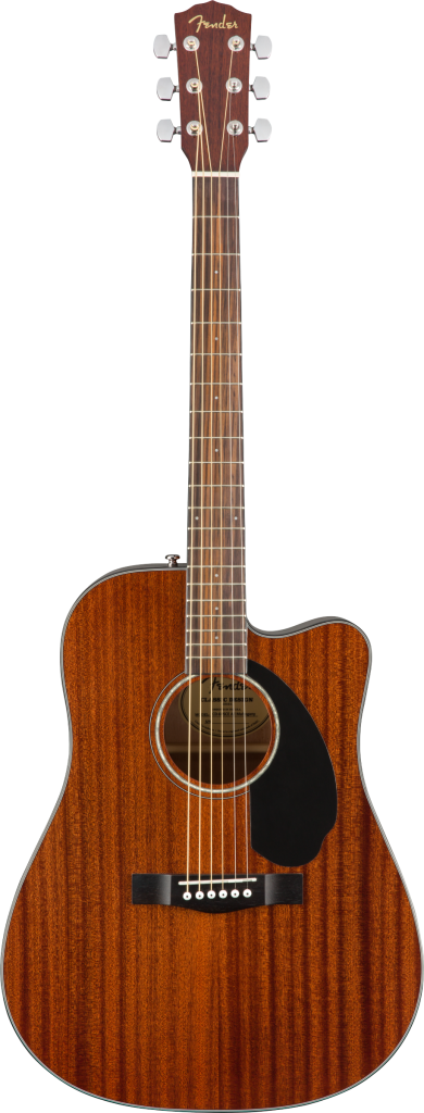 Fender CD-60SCE Dreadnought Acoustic Guitar - All Mahogany