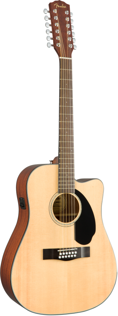 Fender CD-60SCE 12 String Acoustic-Electric Guitar, Walnut Fingerboard, Natural