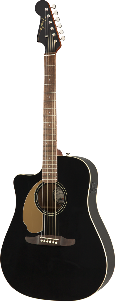 Fender Redondo Player Acoustic-Electric Guitar, Left-Handed - Jetty Black